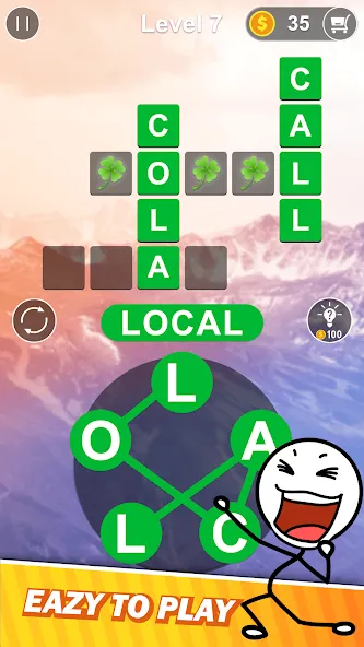 Word Connect - Word Search (Уорд Коннект) [МОД: Бесконечные деньги, Монеты и Мега MOD] Screenshot 1