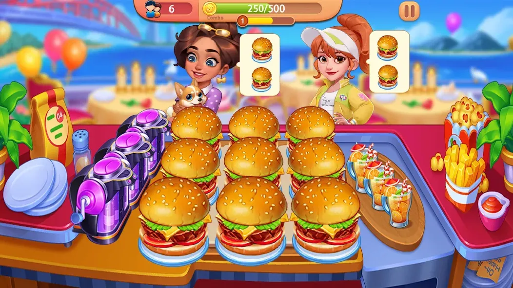 Cooking Journey: Cooking Games (Кукинг Джерни) [МОД: Много монет, Открытые уровни и Мега MOD] Screenshot 2