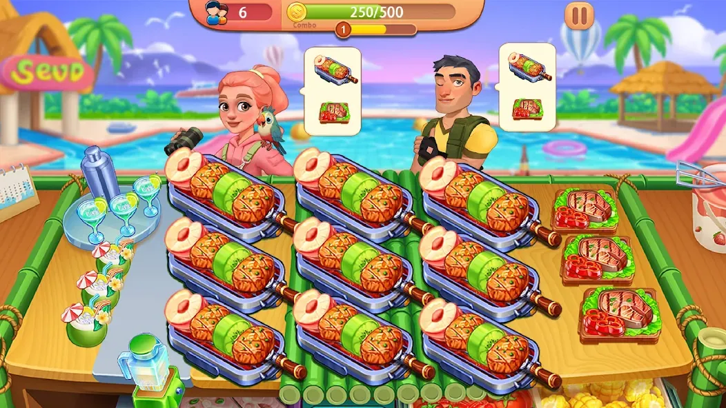 Cooking Journey: Cooking Games (Кукинг Джерни) [МОД: Много монет, Открытые уровни и Мега MOD] Screenshot 4