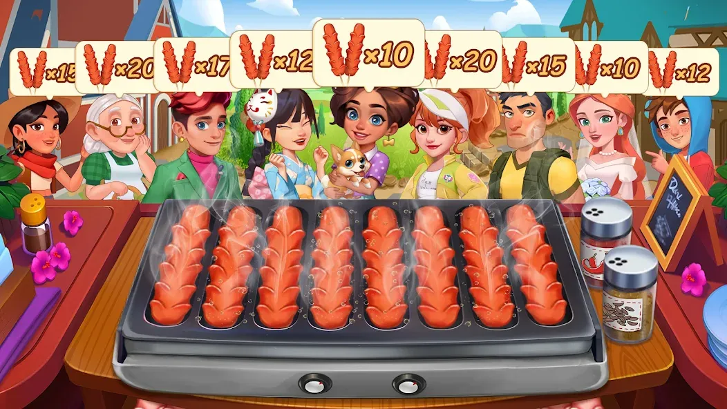 Cooking Journey: Cooking Games (Кукинг Джерни) [МОД: Много монет, Открытые уровни и Мега MOD] Screenshot 5