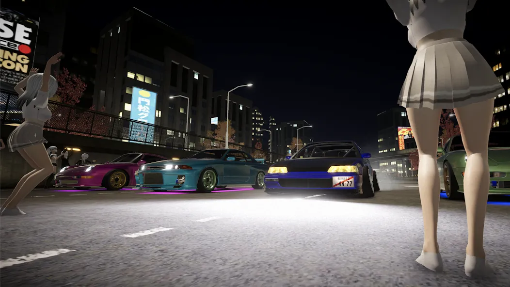 Kanjozokuレーサ Racing Car Games [МОД: Все открыто, Дополнительные деньги и Меню MOD] Screenshot 2