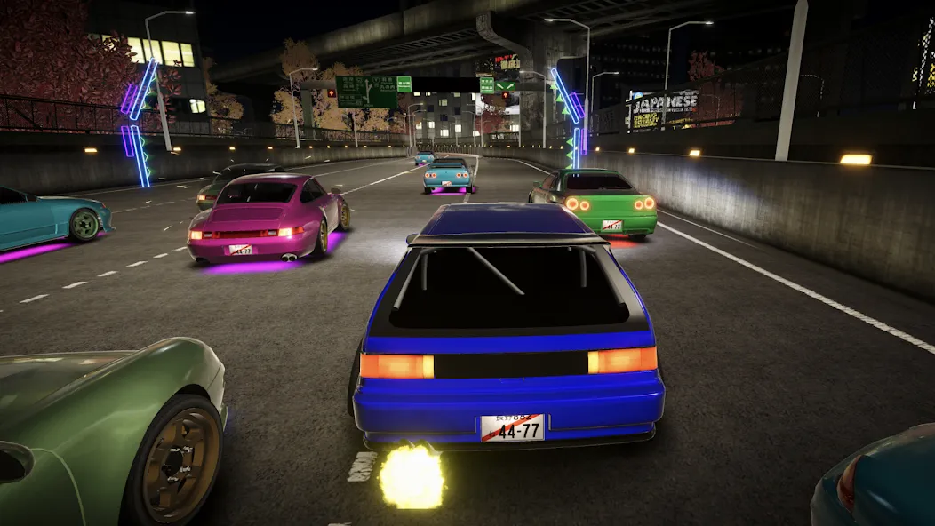 Kanjozokuレーサ Racing Car Games [МОД: Все открыто, Дополнительные деньги и Меню MOD] Screenshot 5