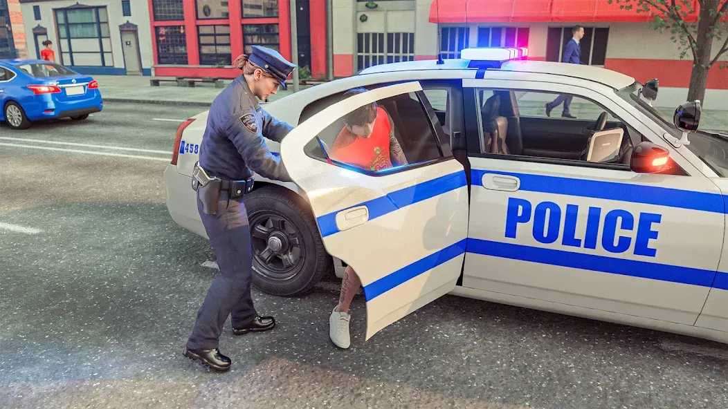 Police Simulator Job Cop Game [МОД: Много монет, Открытые уровни и Мега MOD] Screenshot 2