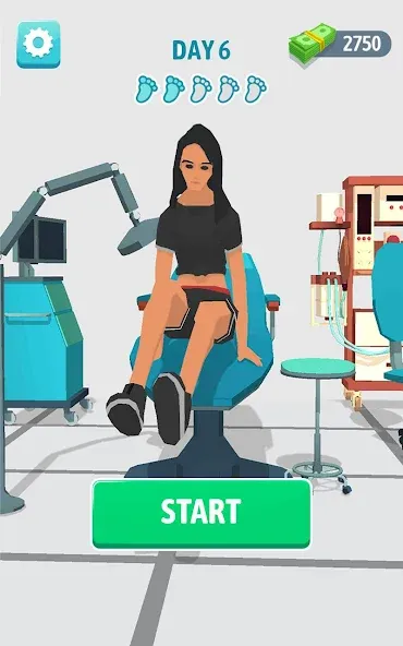 Foot Clinic - ASMR Feet Care (Фут Клиник) [МОД: Меню, Бесконечные монеты и Открытые уровни] Screenshot 1