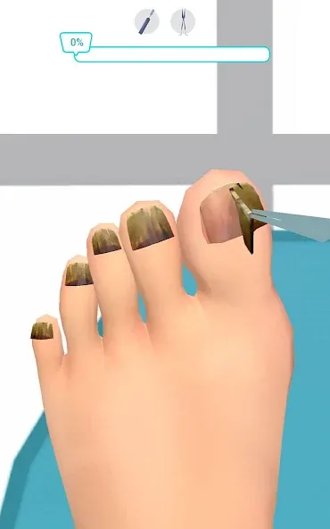 Foot Clinic - ASMR Feet Care (Фут Клиник) [МОД: Меню, Бесконечные монеты и Открытые уровни] Screenshot 3