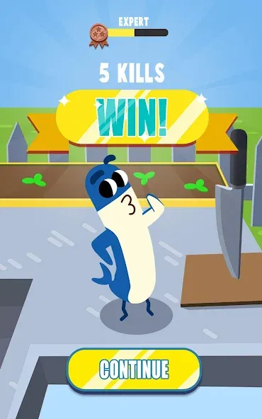 Sausage Wars.io [МОД: Меню, Бесконечные монеты и Открытые уровни] Screenshot 4