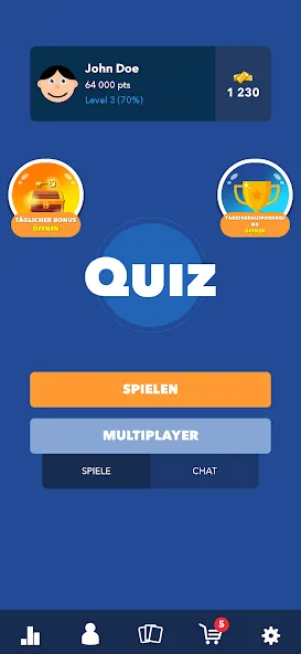 Super Quiz - Wissens Deutsch (упер квиз) [МОД: Много монет, Открытые уровни и Мега MOD] Screenshot 1