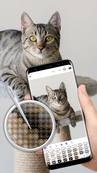 Cross Stitch Joy (Кроссстич радость) [МОД: Бесконечные деньги, Монеты и Мега MOD] Screenshot 3