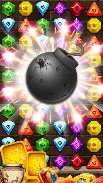 Jewel Ancient Pyramid Treasure [МОД: Много денег, Монет и Все открыто] Screenshot 4