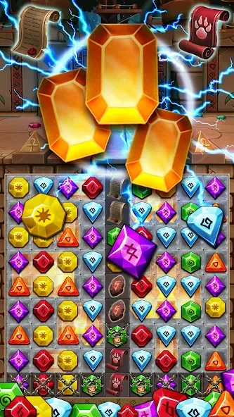 Jewel Ancient 2: lost gems (Джуэл Эншиент 2) [МОД: Все открыто, Дополнительные деньги и Меню MOD] Screenshot 2