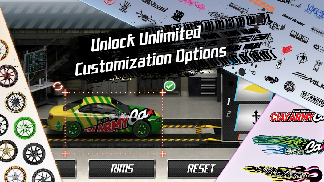 Drag Racing (Драгрейсинг) [МОД: Меню, Бесконечные монеты и Открытые уровни] Screenshot 1