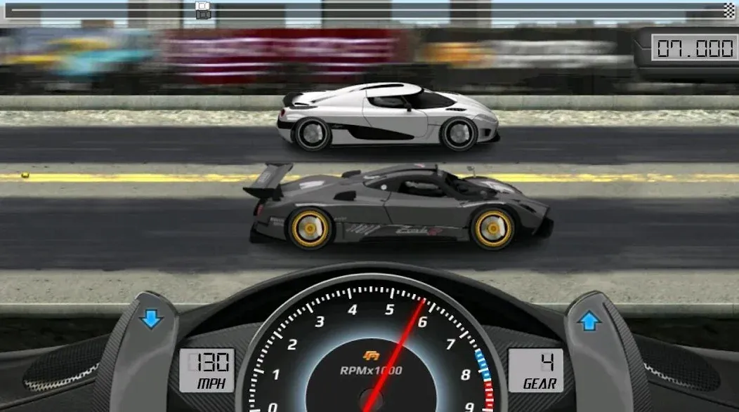 Drag Racing (Драгрейсинг) [МОД: Меню, Бесконечные монеты и Открытые уровни] Screenshot 2
