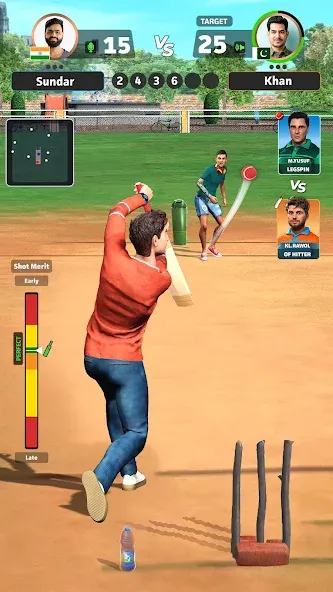 Cricket Gangsta™ Cricket Games (Крикет Гангста 11 Лига) [МОД: Много монет, Открытые уровни и Мега MOD] Screenshot 1