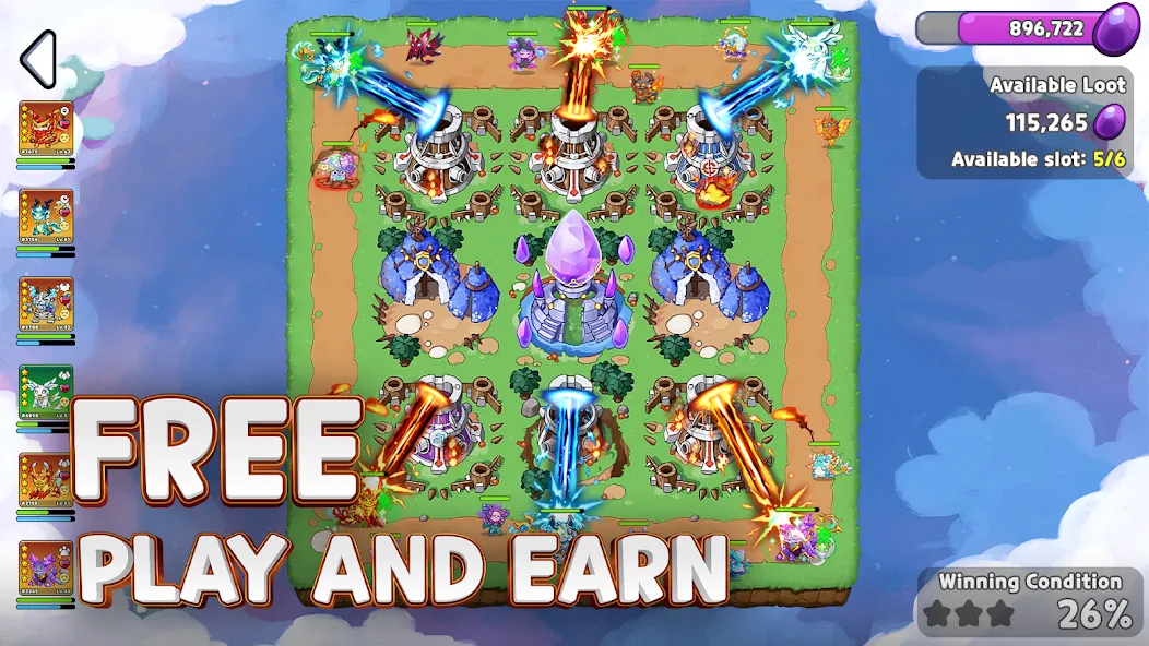 Monsterra: Crypto & NFT Game (Монстера) [МОД: Много монет, Открытые уровни и Мега MOD] Screenshot 1