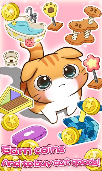 Cat Room - Cute Cat Games (Кэт Рум) [МОД: Меню, Бесконечные монеты и Открытые уровни] Screenshot 5