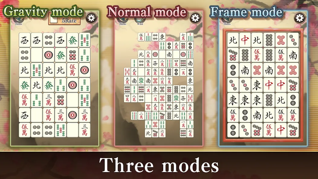 Mahjong Puzzle Shisensho (Маджонг Пазл Шисеншо) [МОД: Меню, Бесконечные монеты и Открытые уровни] Screenshot 1
