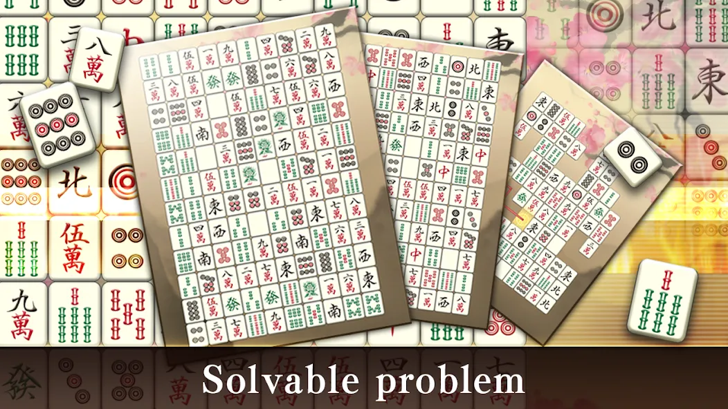 Mahjong Puzzle Shisensho (Маджонг Пазл Шисеншо) [МОД: Меню, Бесконечные монеты и Открытые уровни] Screenshot 2