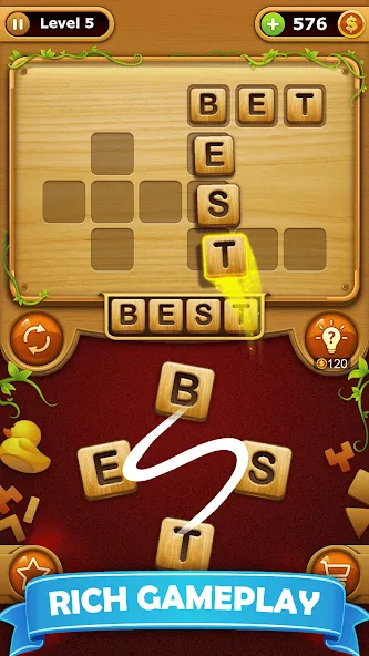 Word Connect - Word Games [МОД: Бесконечные деньги, Монеты и Мега MOD] Screenshot 2