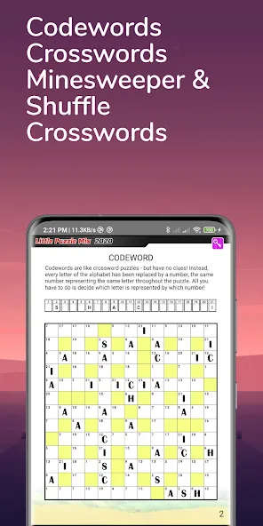 Puzzle Book: Daily puzzle page [МОД: Все открыто, Дополнительные деньги и Меню MOD] Screenshot 3