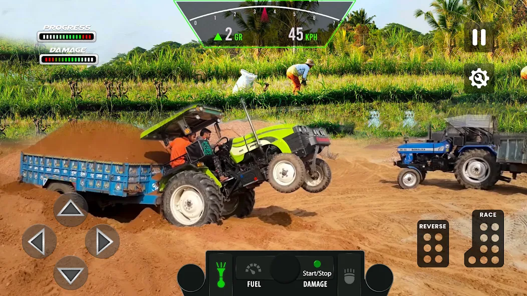 Tractor Simulator Farm Games (Фарминг игры) [МОД: Все открыто, Дополнительные деньги и Меню MOD] Screenshot 2