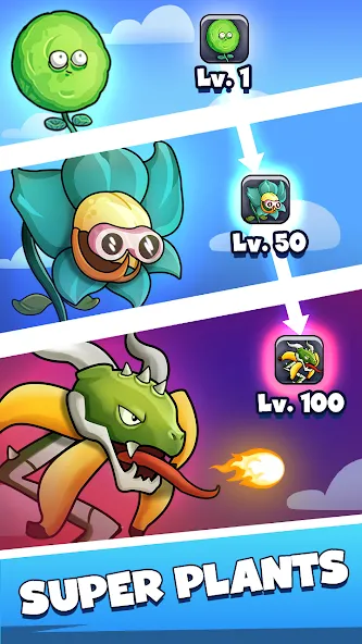Merge Plants – Monster Defense (Мерж Плантс) [МОД: Все открыто, Дополнительные деньги и Меню MOD] Screenshot 2
