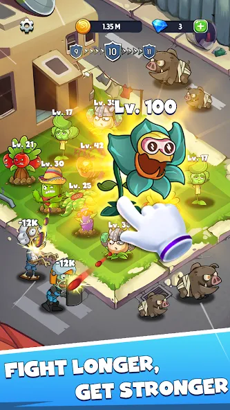 Merge Plants – Monster Defense (Мерж Плантс) [МОД: Все открыто, Дополнительные деньги и Меню MOD] Screenshot 4