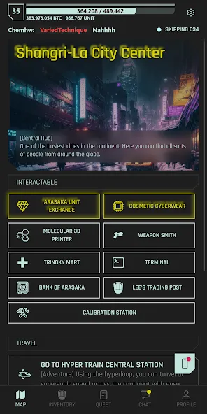 CyberCode Online -Text MMORPG (СайберКод Онлайн) [МОД: Бесконечные деньги, Монеты и Мега MOD] Screenshot 4