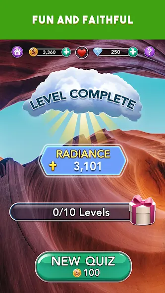 Daily Bible Trivia Bible Games (Ежедневные викторины Библии библейские игры) [МОД: Бесконечные деньги, Монеты и Мега MOD] Screenshot 5