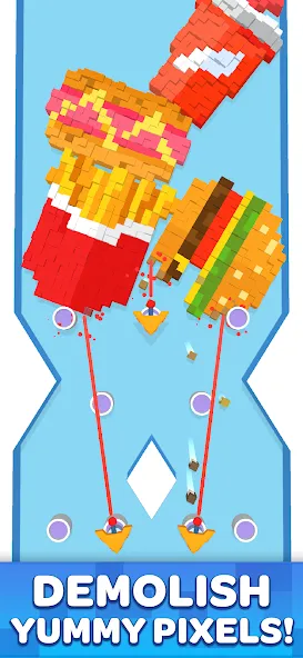 Pixel Demolish (Пиксель Демолиш) [МОД: Все открыто, Дополнительные деньги и Меню MOD] Screenshot 1