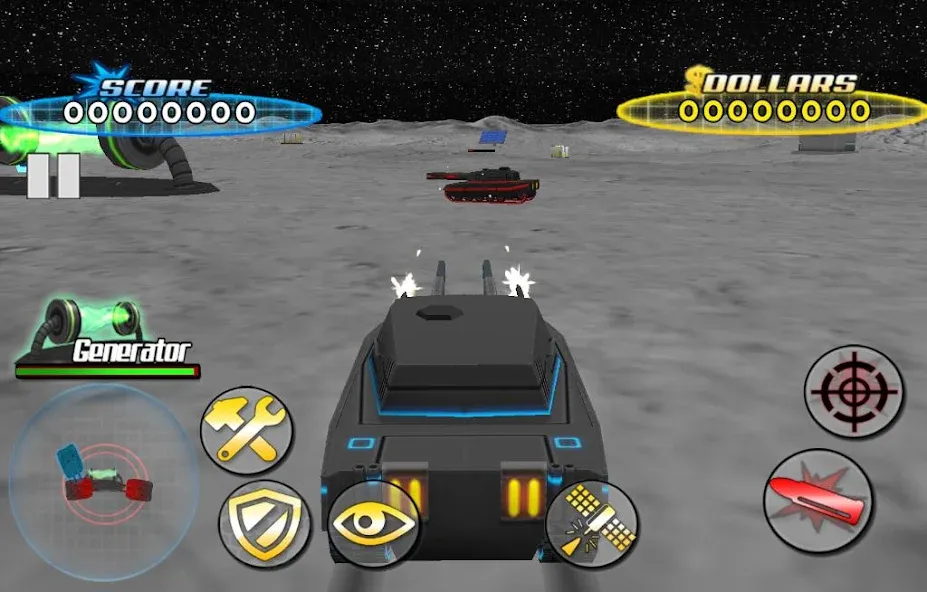 Tank War Defender 3 (Танковая война Защитник 3) [MOD: Меню/Много денег] - Скриншот 2