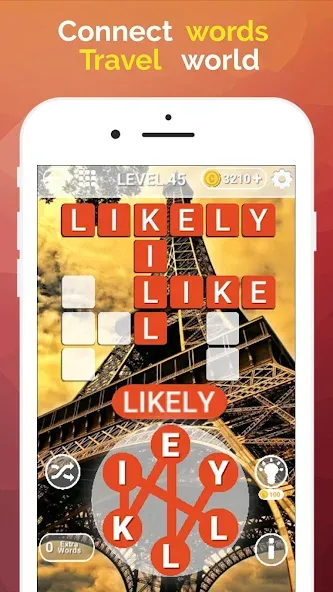 Word Travel: Wonders Trip Game [МОД: Много денег, Монет и Все открыто] Screenshot 3