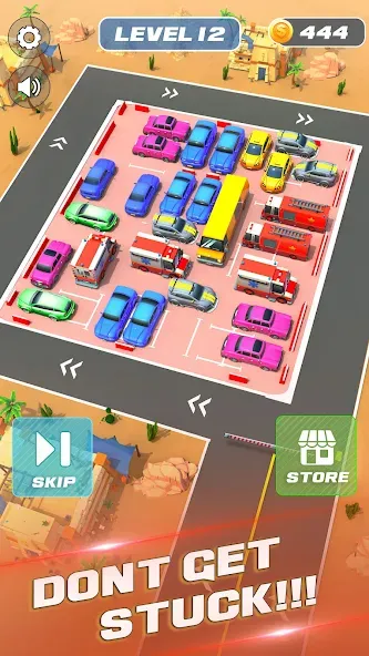 Unblock It Car Puzzle Game (Паркинг Джам Разблокировать) [МОД: Все открыто, Дополнительные деньги и Меню MOD] Screenshot 4