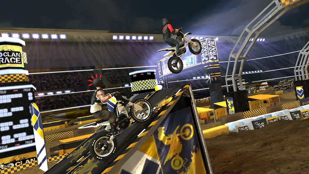 Clan Race: PVP Motocross races (Клан Рейс) [МОД: Бесконечные деньги, Монеты и Мега MOD] Screenshot 1