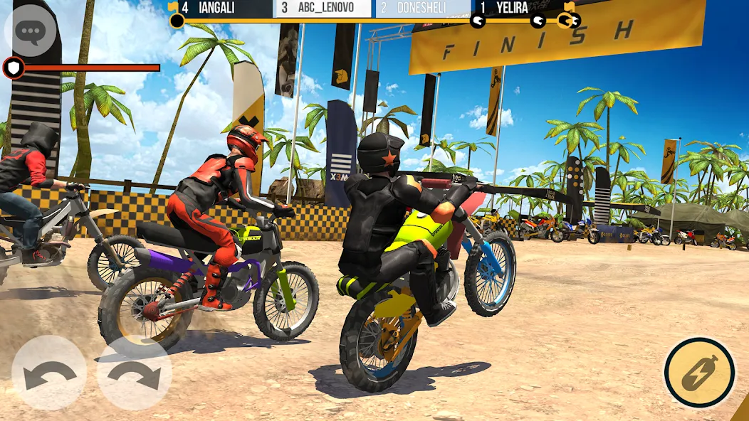 Clan Race: PVP Motocross races (Клан Рейс) [МОД: Бесконечные деньги, Монеты и Мега MOD] Screenshot 2
