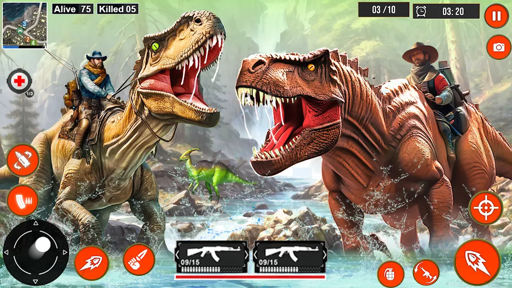Real Dino Hunter 3D Gun Games (Уайлд Динозавр Хантер Ган Геймс) [МОД: Бесконечные деньги, Монеты и Мега MOD] Screenshot 2