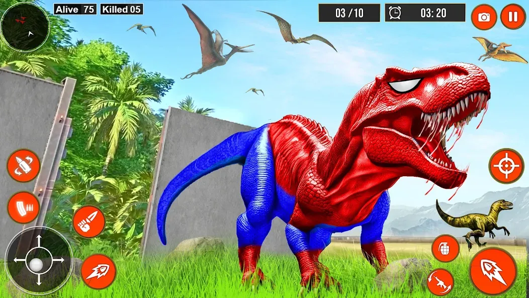 Real Dino Hunter 3D Gun Games (Уайлд Динозавр Хантер Ган Геймс) [МОД: Бесконечные деньги, Монеты и Мега MOD] Screenshot 3