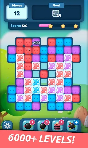 Match Blast Puzzle 3 [МОД: Много монет, Открытые уровни и Мега MOD] Screenshot 2