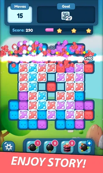 Match Blast Puzzle 3 [МОД: Много монет, Открытые уровни и Мега MOD] Screenshot 4