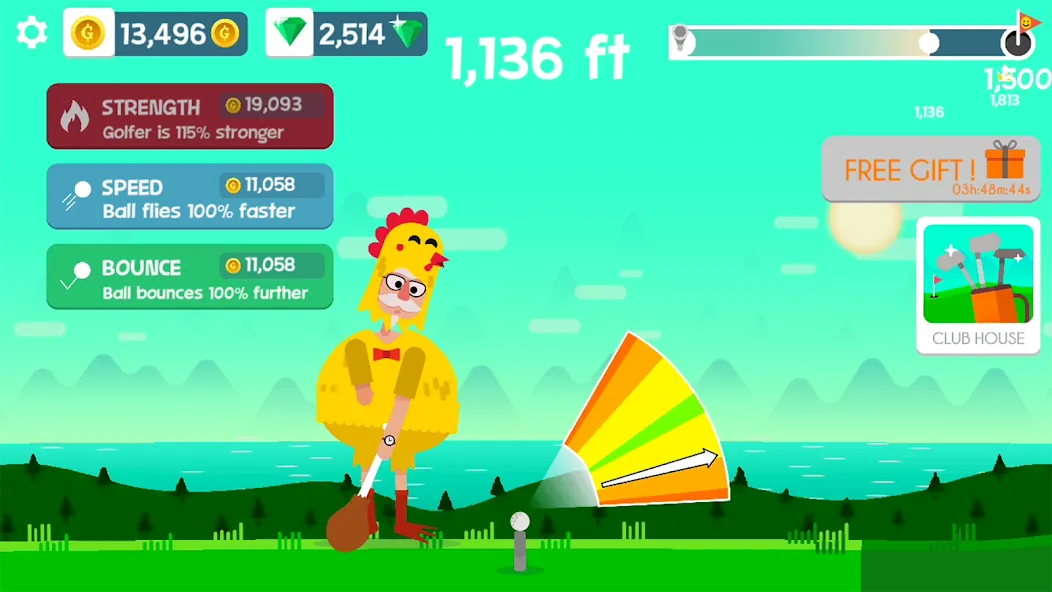 Golf Orbit: Oneshot Golf Games [МОД: Бесконечные деньги, Монеты и Мега MOD] Screenshot 4