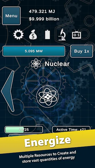 Idle Power (Айдл Пауэр) [МОД: Бесконечные деньги, Монеты и Мега MOD] Screenshot 1