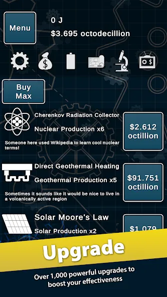 Idle Power (Айдл Пауэр) [МОД: Бесконечные деньги, Монеты и Мега MOD] Screenshot 3
