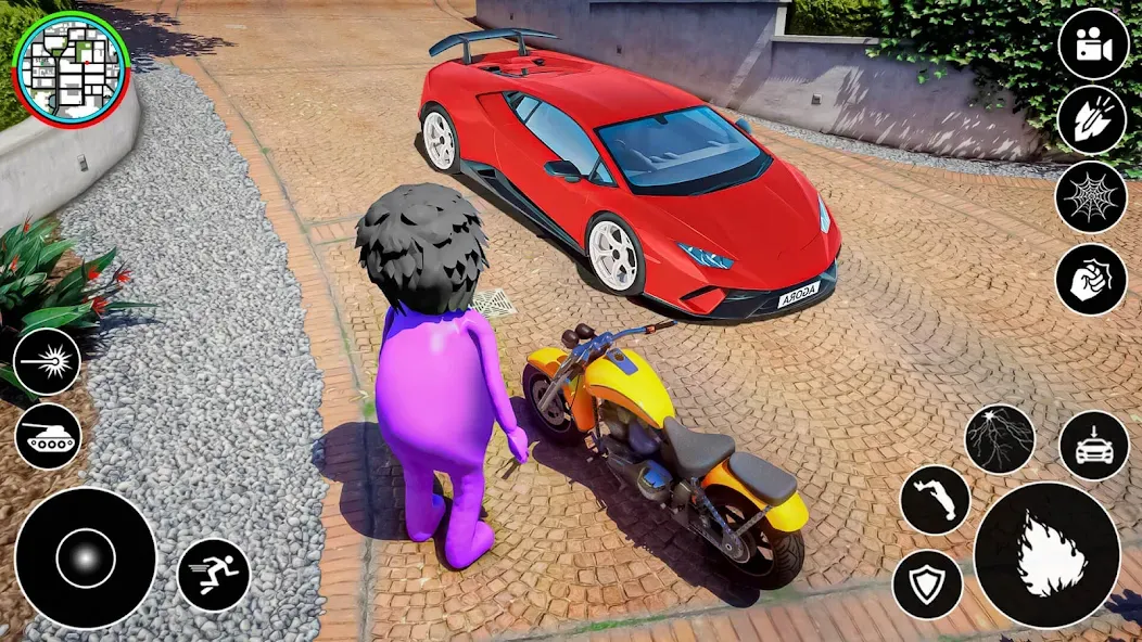 Blue Hero Gangster City Mafia [МОД: Бесконечные деньги, Монеты и Мега MOD] Screenshot 1