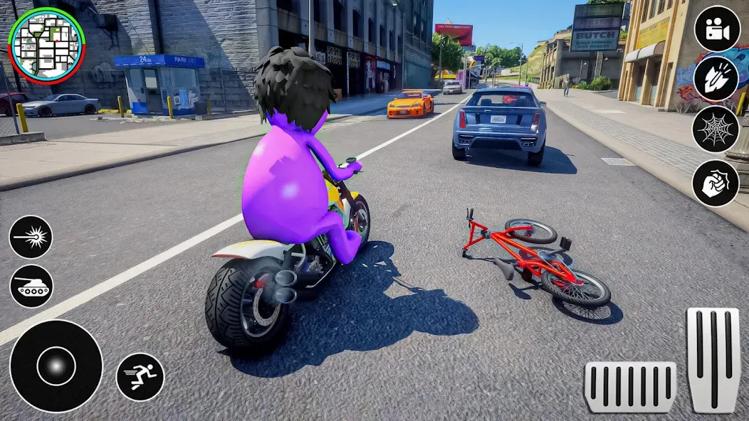 Blue Hero Gangster City Mafia [МОД: Бесконечные деньги, Монеты и Мега MOD] Screenshot 2