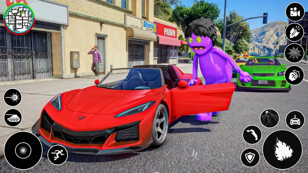 Blue Hero Gangster City Mafia [МОД: Бесконечные деньги, Монеты и Мега MOD] Screenshot 4