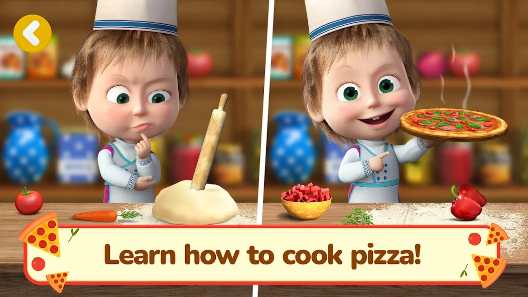 Masha and the Bear Pizza Maker [МОД: Много денег, Монет и Все открыто] Screenshot 3