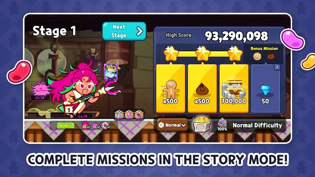 CookieRun: OvenBreak (Куки Ран) [МОД: Много денег, Монет и Все открыто] Screenshot 3