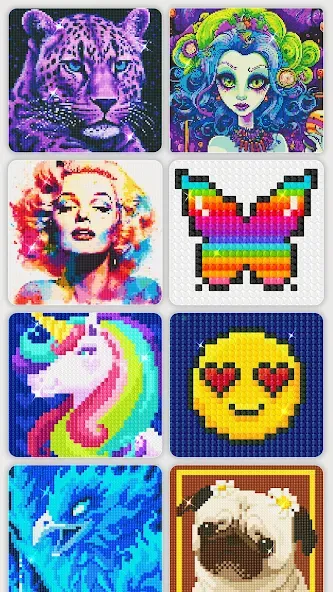 Diamond Painting by Number (Даймонд пейнтинг по номерам) [МОД: Много денег, Монет и Все открыто] Screenshot 1