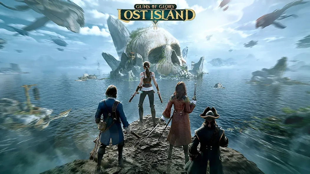 Guns of Glory: Lost Island (Ганз оф Глори) [МОД: Много денег, Монет и Все открыто] Screenshot 1