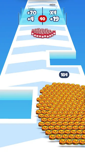 Food Run (Фуд Ран) [МОД: Много монет, Открытые уровни и Мега MOD] Screenshot 1