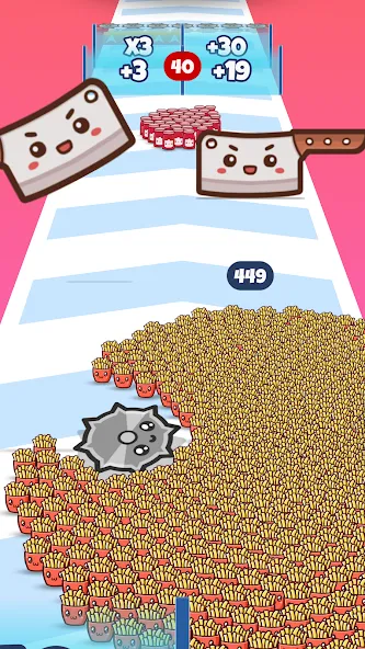 Food Run (Фуд Ран) [МОД: Много монет, Открытые уровни и Мега MOD] Screenshot 3